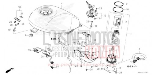 FUEL TANK/FUEL PUMP CMX1100A2R de 2024